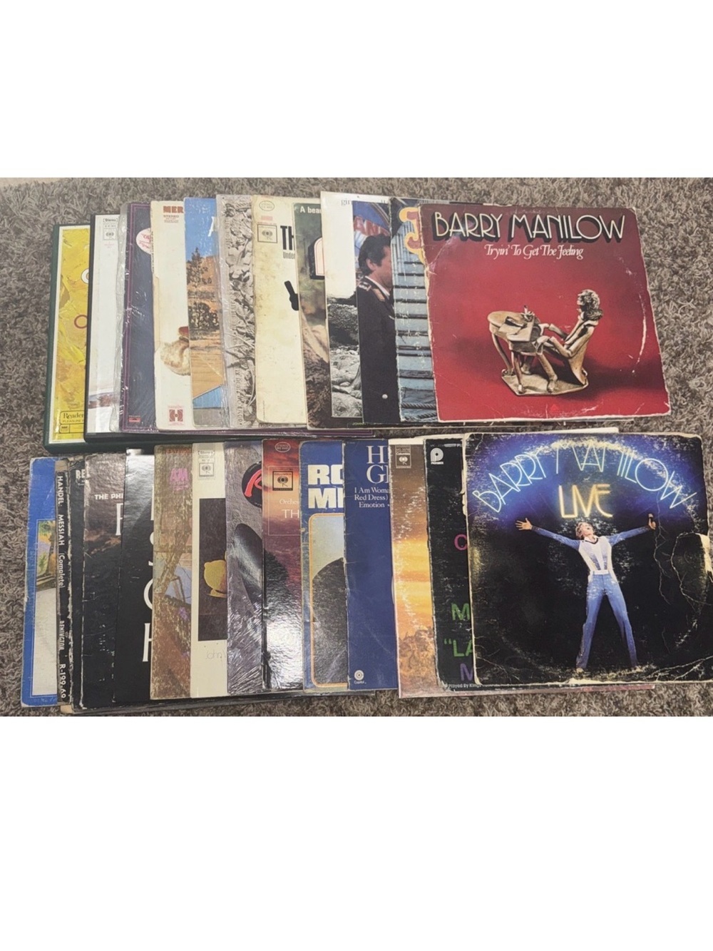 RANDOM set of  8- Vinyl Record Sleeves NO VINYLS. Perfect for decor.